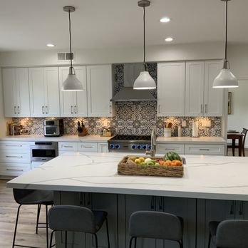 Kitchen remodel with island seating